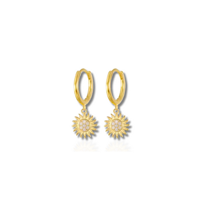 Boucles d'Oreilles en Hoops Boho Plaquées Or