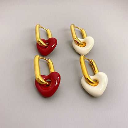 Boucles d'oreilles en forme de cœur