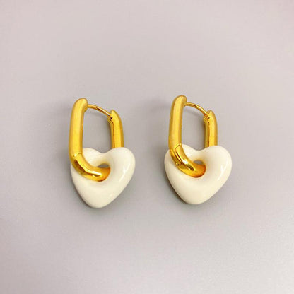 Boucles d'oreilles en forme de cœur