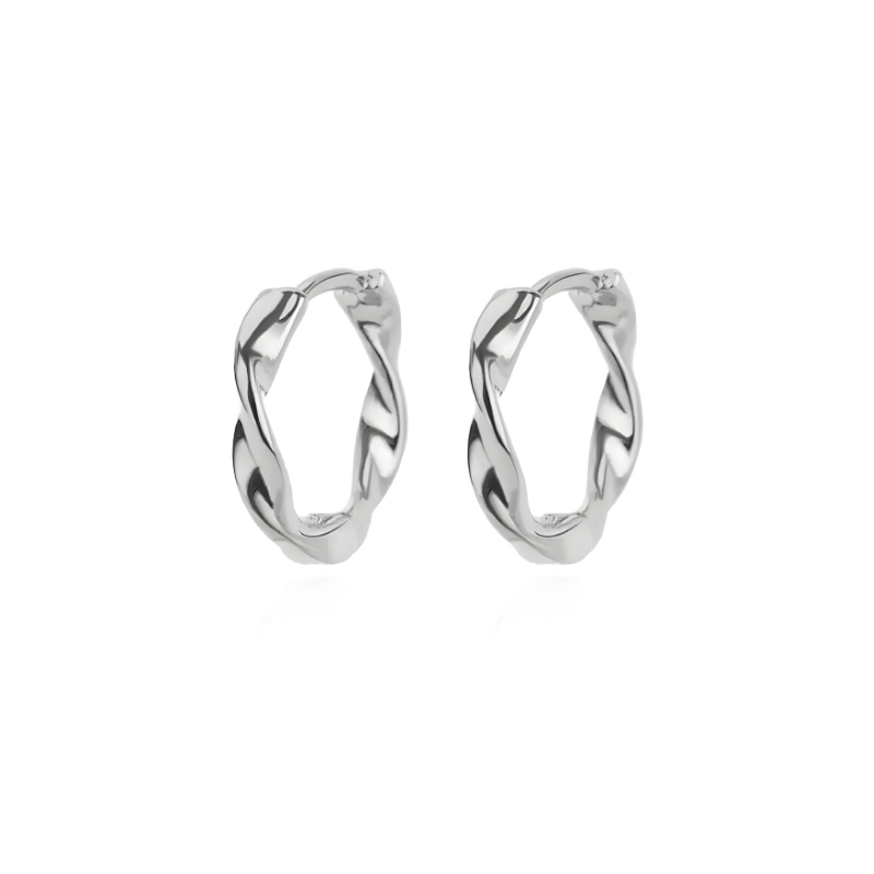 Boucles d'oreilles torsadées élégantes