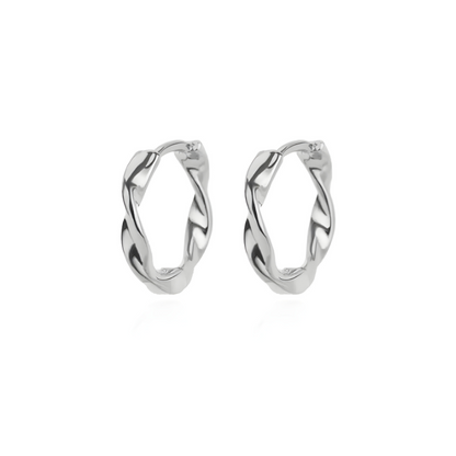 Boucles d'oreilles torsadées élégantes