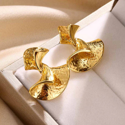 Boucles d'oreilles Goutte Tordue