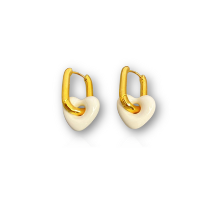 Boucles d'oreilles en forme de cœur