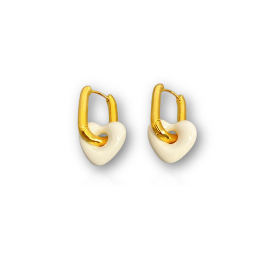 Boucles d'oreilles en forme de cœur