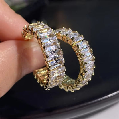 Boucles d’oreilles pendantes en cristal éclatant