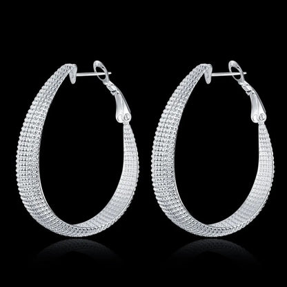 Boucles d'oreilles argentées