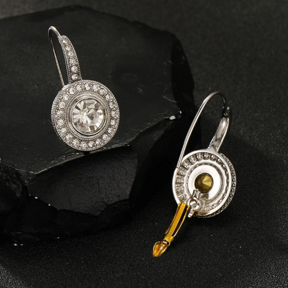 Boucles d'Oreilles Vintage en Argent avec Zirconia
