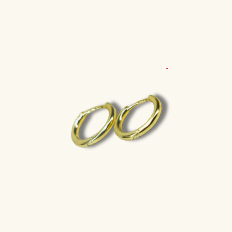 Set de Boucles d’Oreilles Dorées Étoile & Chaînette