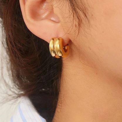 Boucles d'oreilles Créoles Dorées