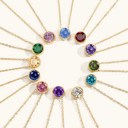 Collier Pierre de Naissance Doré