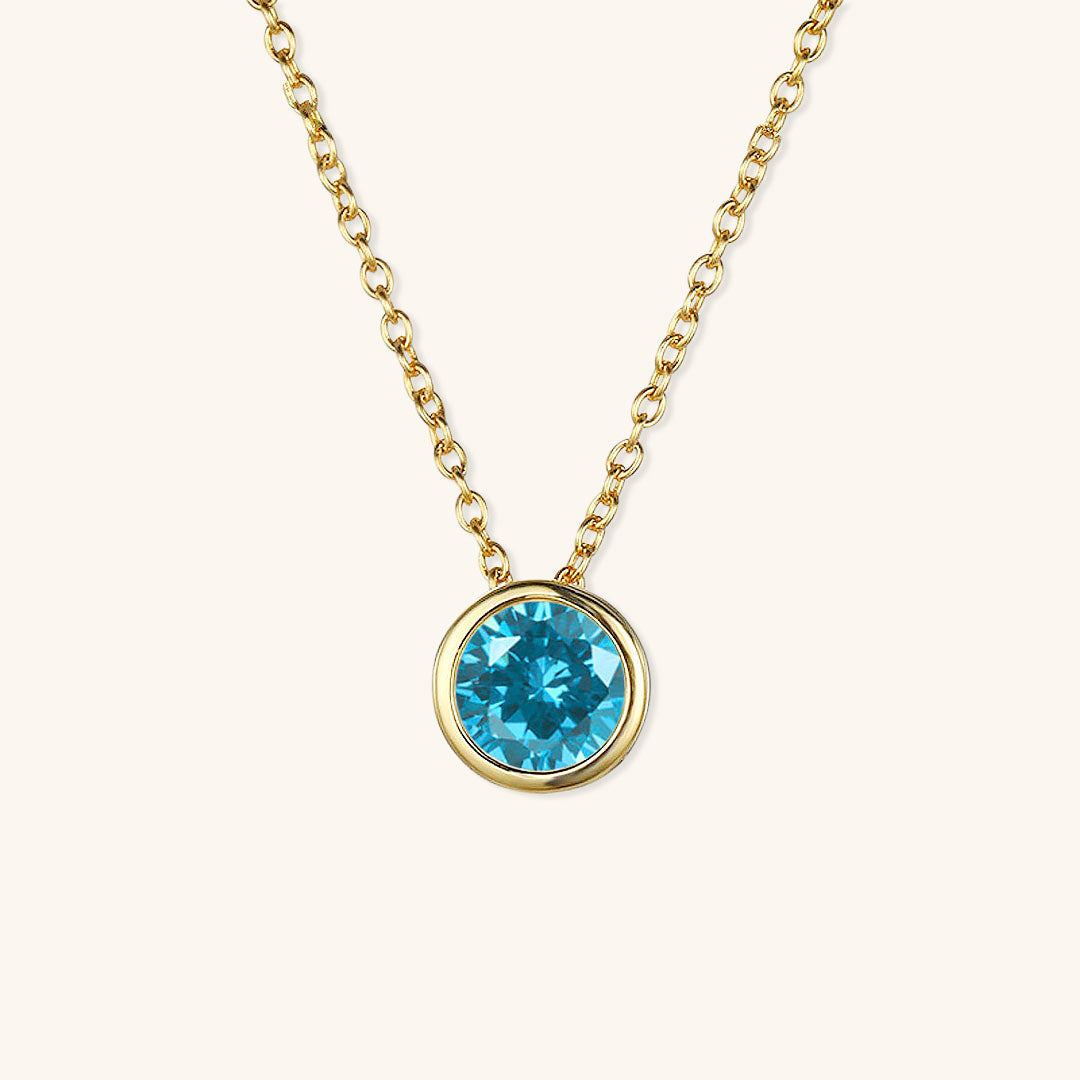 Collier Pierre de Naissance Doré