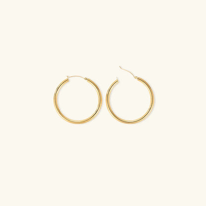 Boucles d'oreilles Rondes Plaquées or