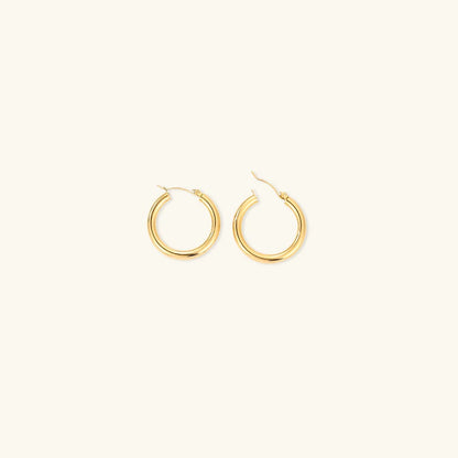 Boucles d'oreilles Rondes Plaquées or
