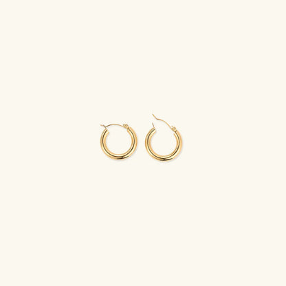 Boucles d'oreilles Rondes Plaquées or