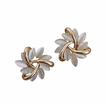 Boucles d'oreilles clous fleur éclatante