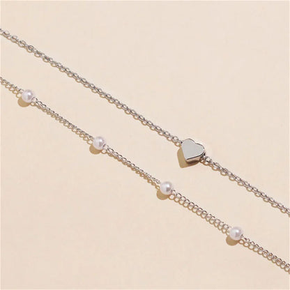Collier ras du cou cœur perles Or – Lise