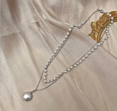 Collier ras du cou cœur perles Or – Lise