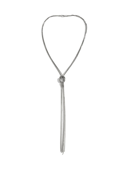 Collier chaîne fine nœud plaqué or – Lise