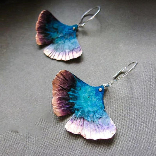 Boucles d’oreilles pendentifs papillon argent – Lila