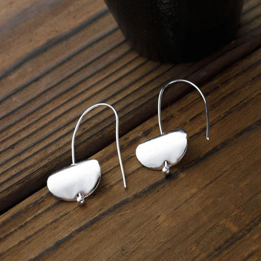 Boucles d’oreilles semi-cercle argent ornement – Léo