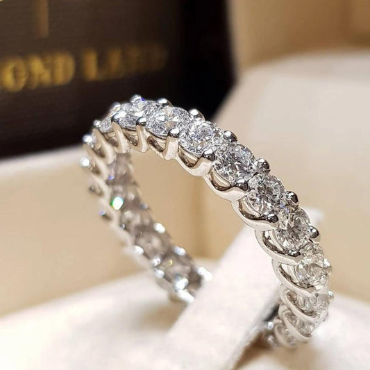 Bague argent zircons ronds – Lila