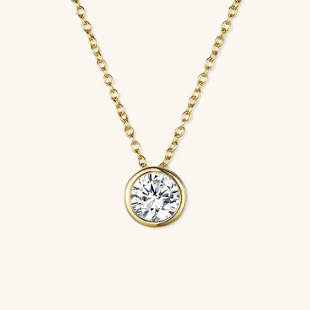 Collier Pierre de Naissance Doré