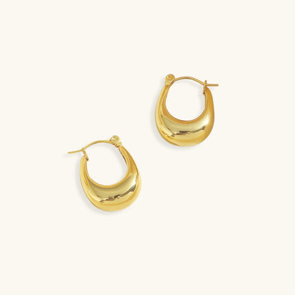 Boucles d'oreilles Géométriques en Plaqué or
