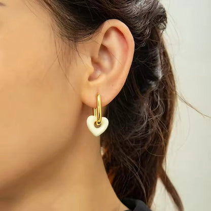 Boucles d'oreilles en forme de cœur