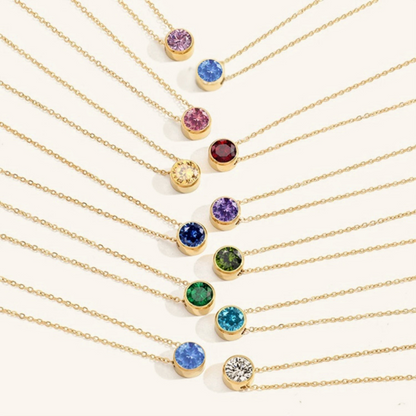 Collier Pierre de Naissance Doré