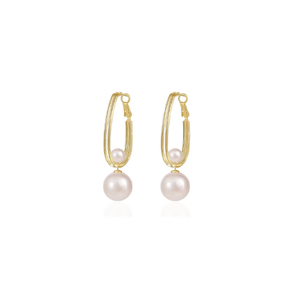 Boucles d'Oreilles Perles Vintage Charmantes