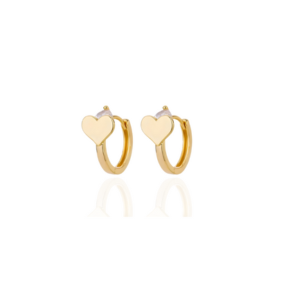 Boucles d'oreilles élégantes en forme de cœur