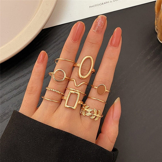 Bagues vintage argenté set – Léo