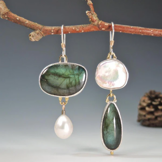 Boucles d'oreilles Vintage en Pierre