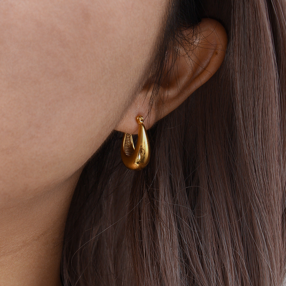 Boucles d'oreilles Géométriques en Plaqué or