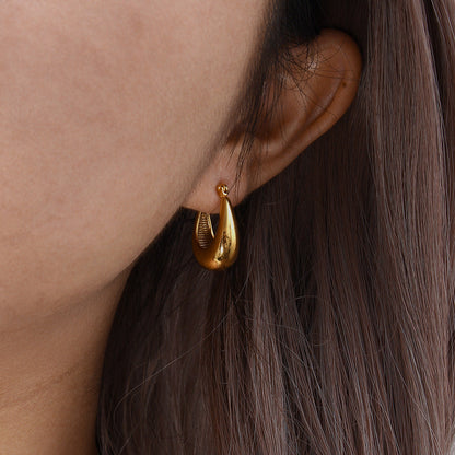 Boucles d'oreilles Géométriques en Plaqué or