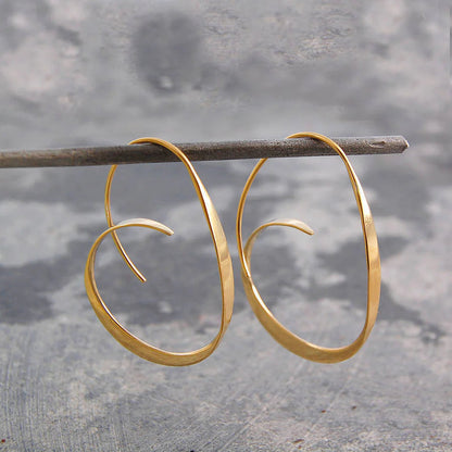 Boucles d’oreilles spirales argent – Luna