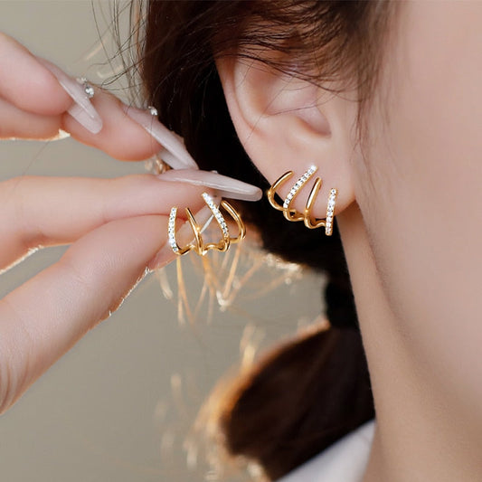 Boucles d’Oreilles Clip Modernes Légères