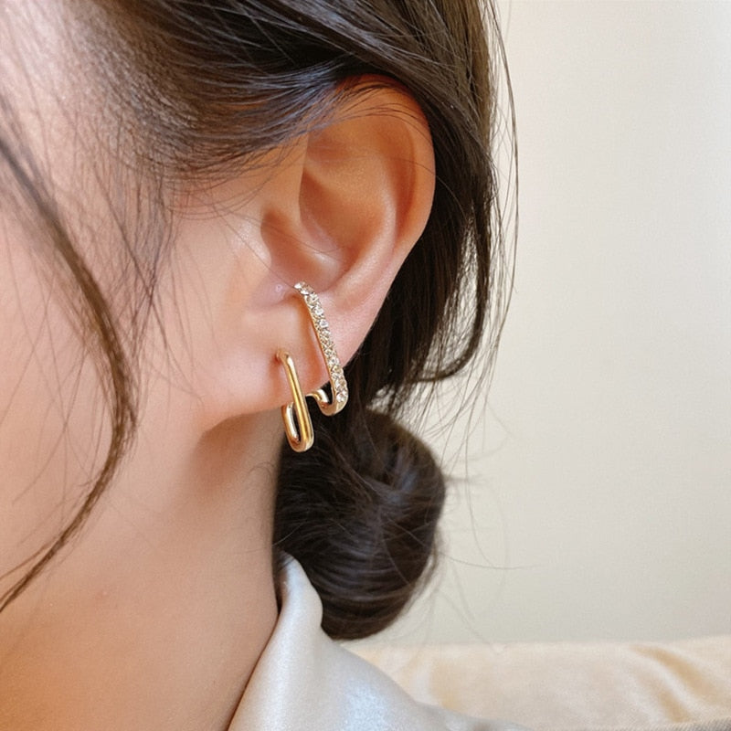 Boucles d’Oreilles Crochet Élégantes Géométriques