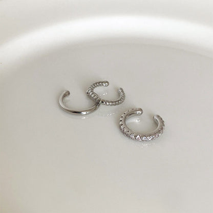 Boucles d'oreilles ear cuff géométriques 3 pièces