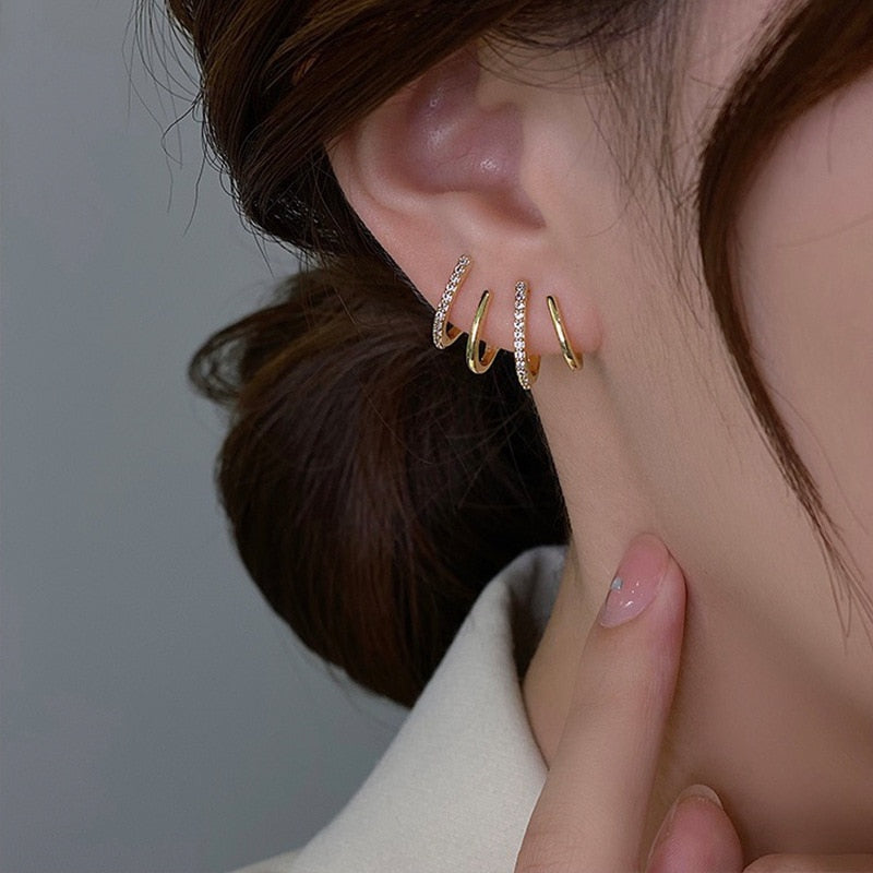 Boucles d’Oreilles Clip Modernes Légères