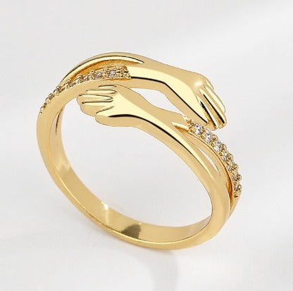 Bague ajustable argent zircon – Léo