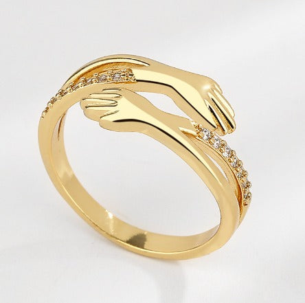 Bague ajustable argent zircon – Léo