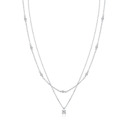 Collier pendentif argent pierre fine – Lila