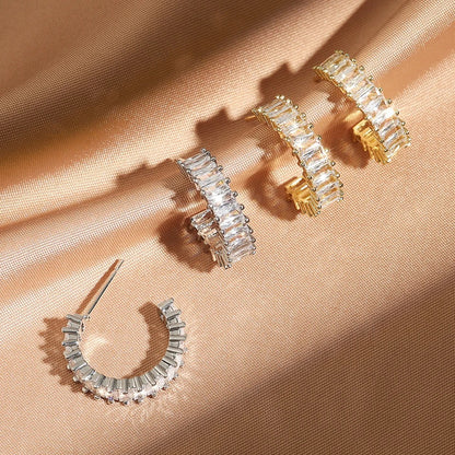 Boucles d’oreilles pendantes en cristal éclatant
