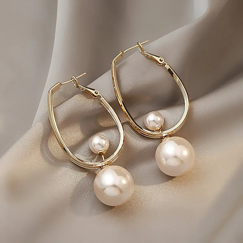 Boucles d'Oreilles Perles Vintage Charmantes