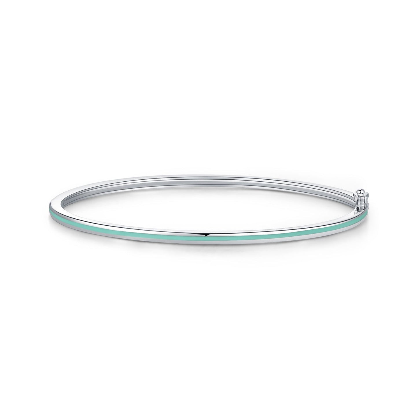 Bracelet fin argent turquoise – Léo