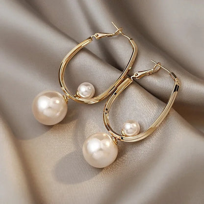 Boucles d'Oreilles Perles Vintage Charmantes
