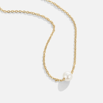 Collier perle blanche Or – Léa