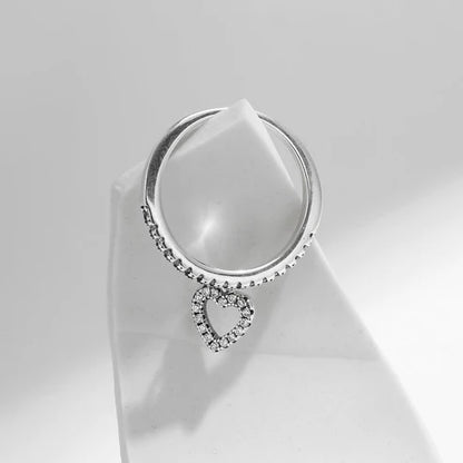 Bague argent cristaux cœur – Léa