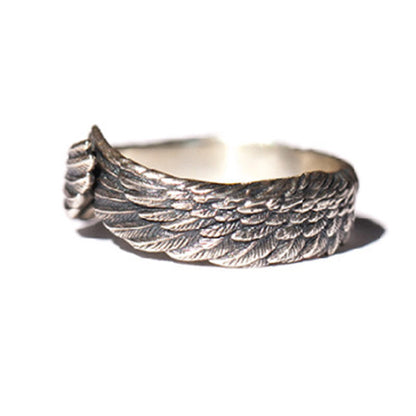 Bague argent plumes entrelacées – Léo